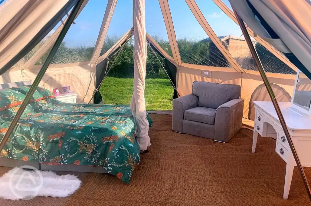 Bell tent interior