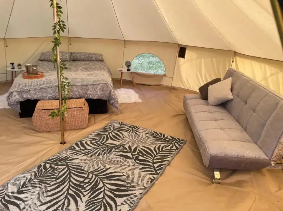 Bell tent interior