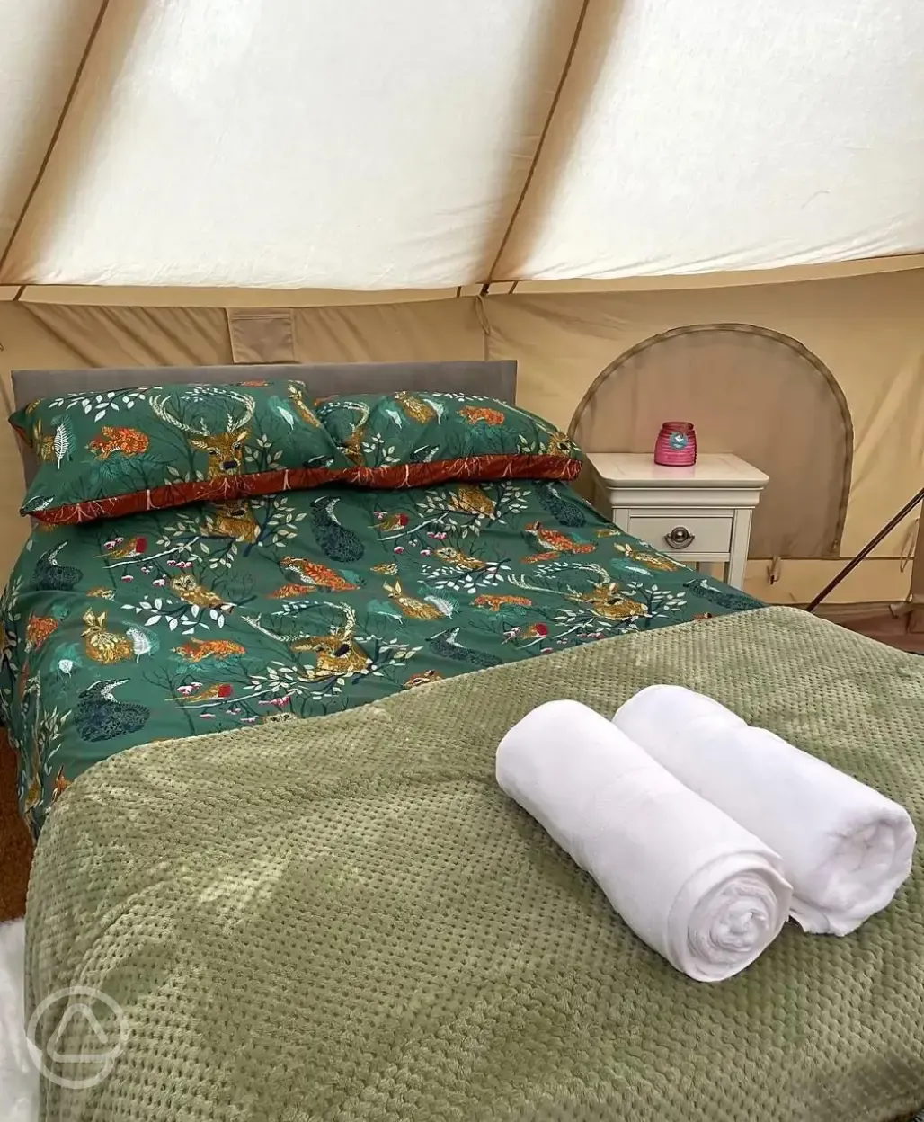 Bell tent interior