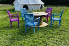 Bell tent seating