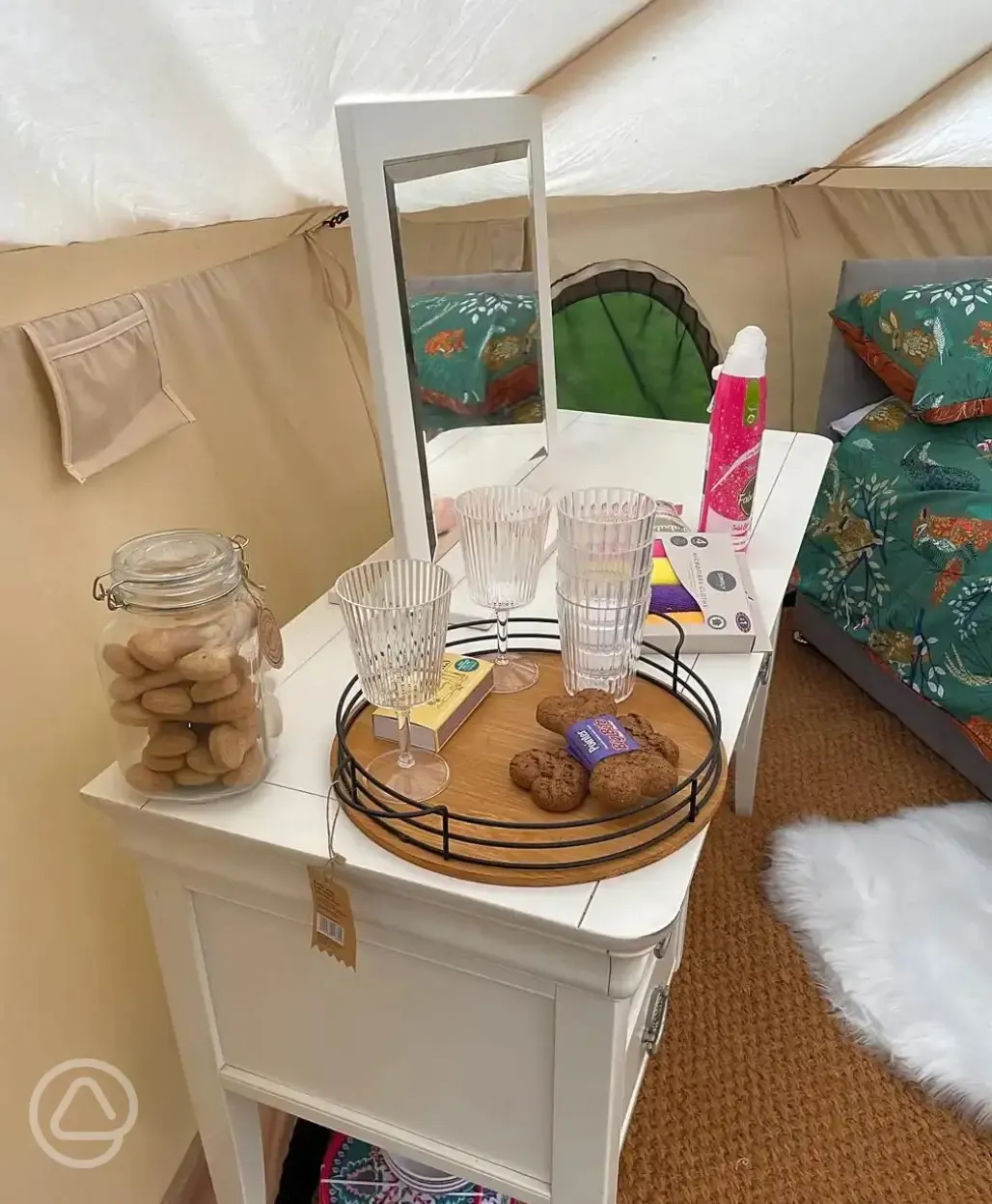 Bell tent interior