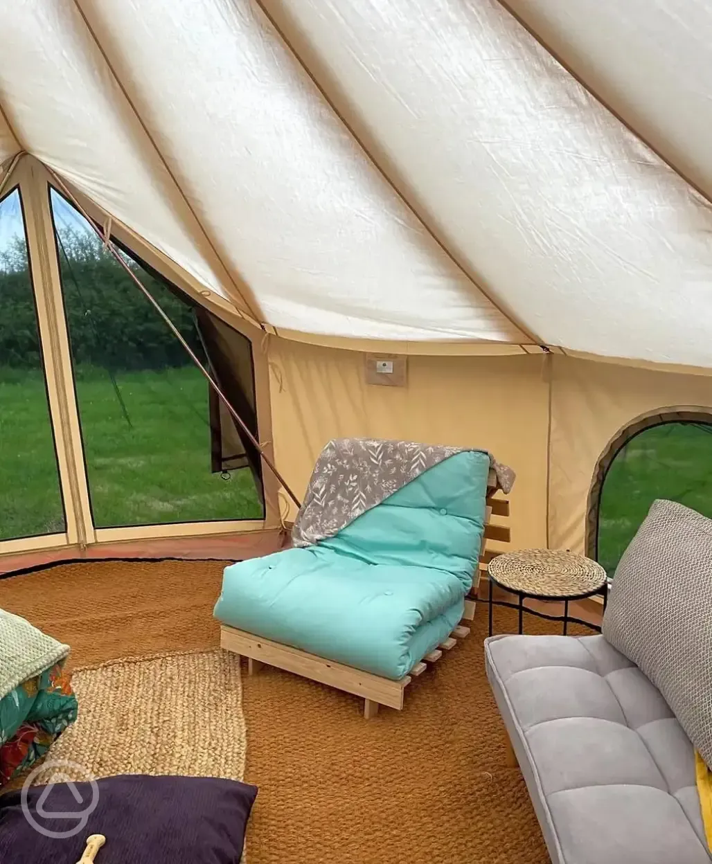 Bell tent interior