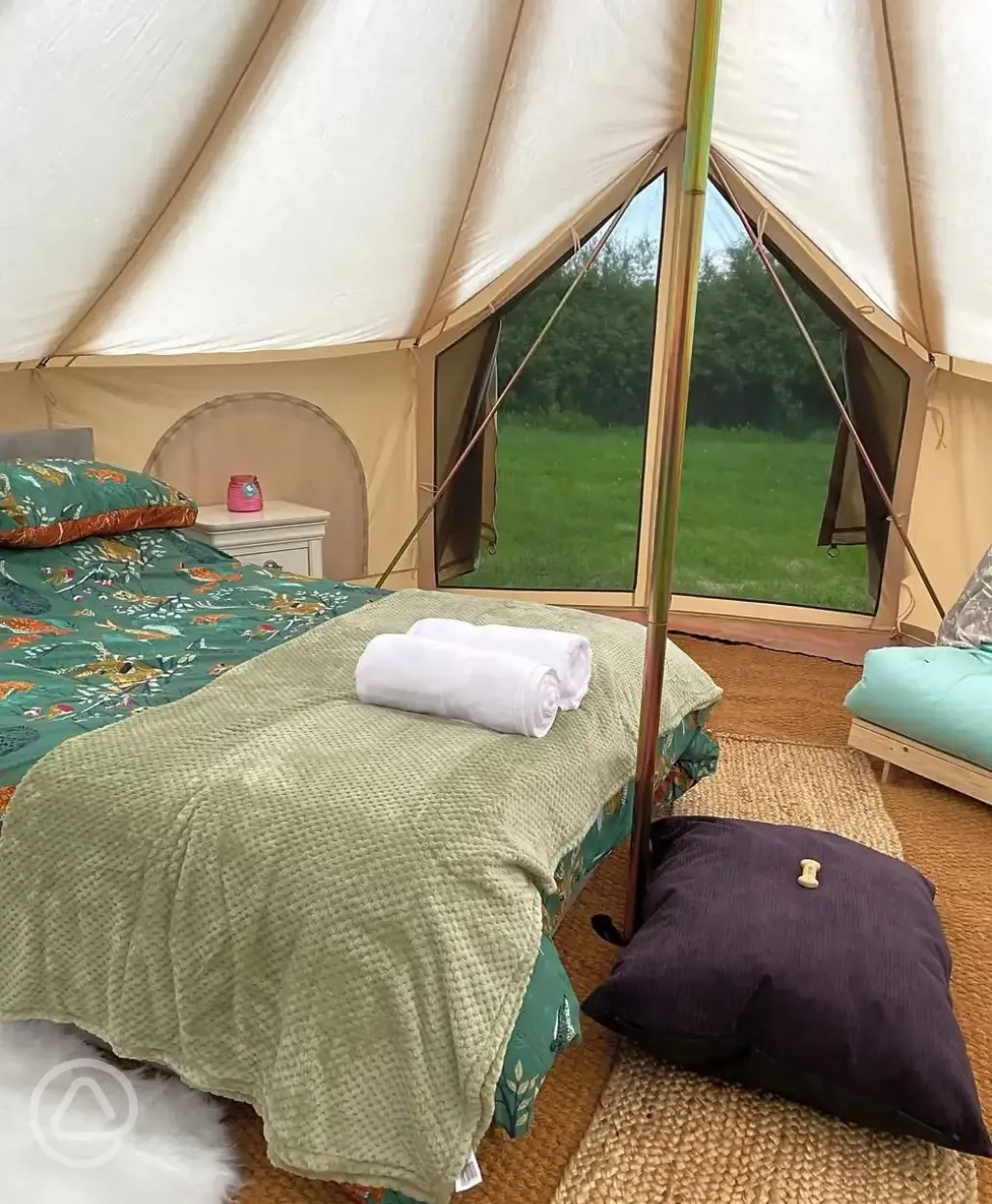 Bell tent interior