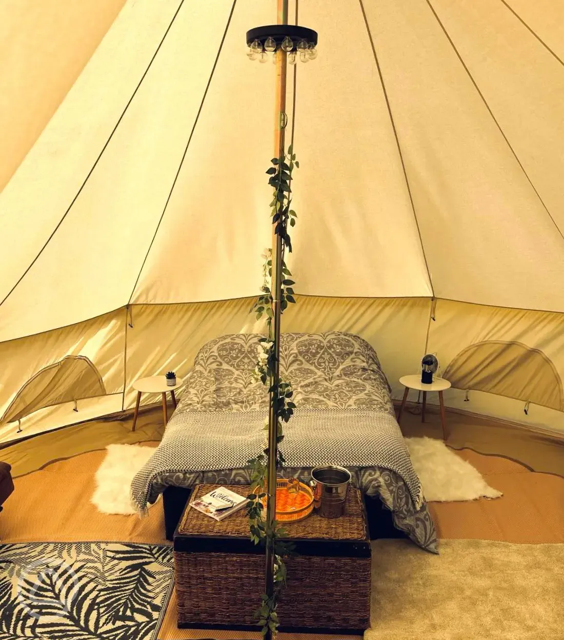 Bell tent interior