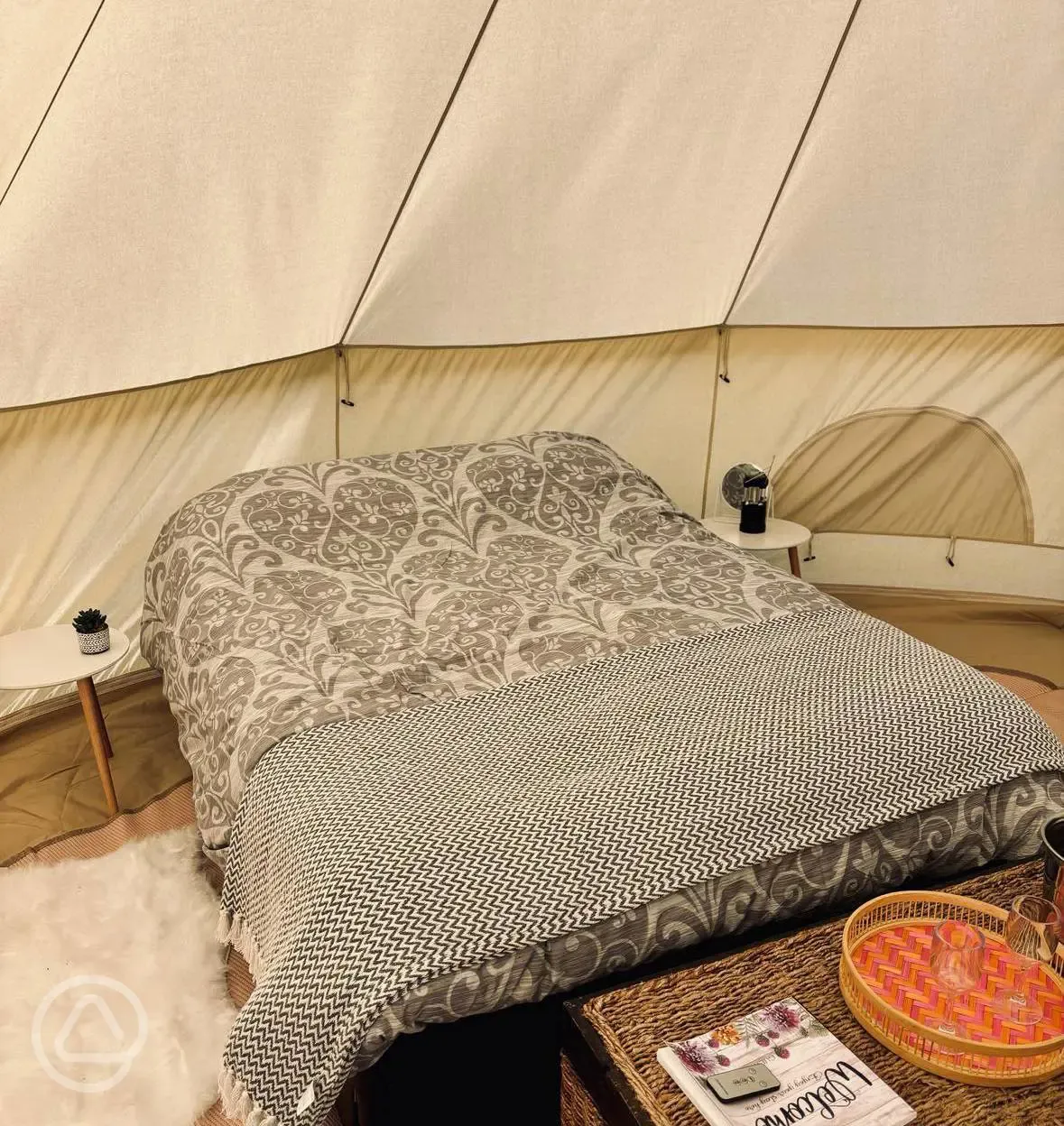 Bell tent interior