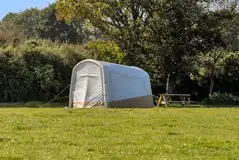 Non electric grass tent pitches