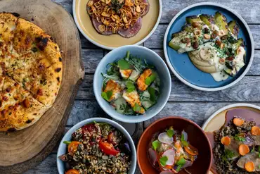 Food from Roskilly's restaurant