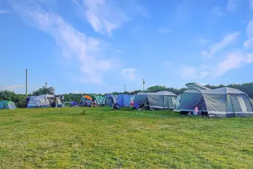 Non electric grass tent pitches