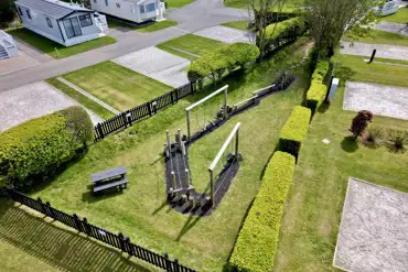 Gated play park with a trim trail