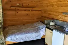Log cabin interior