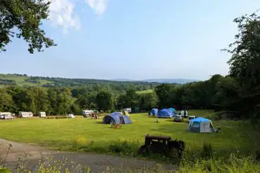 Camping field at Llandyfan Camping