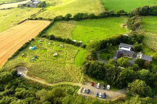 Ffosygrafel Isaf Camping, Borth, Ceredigion (8.8 miles)