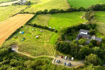 Aerial of the campsite