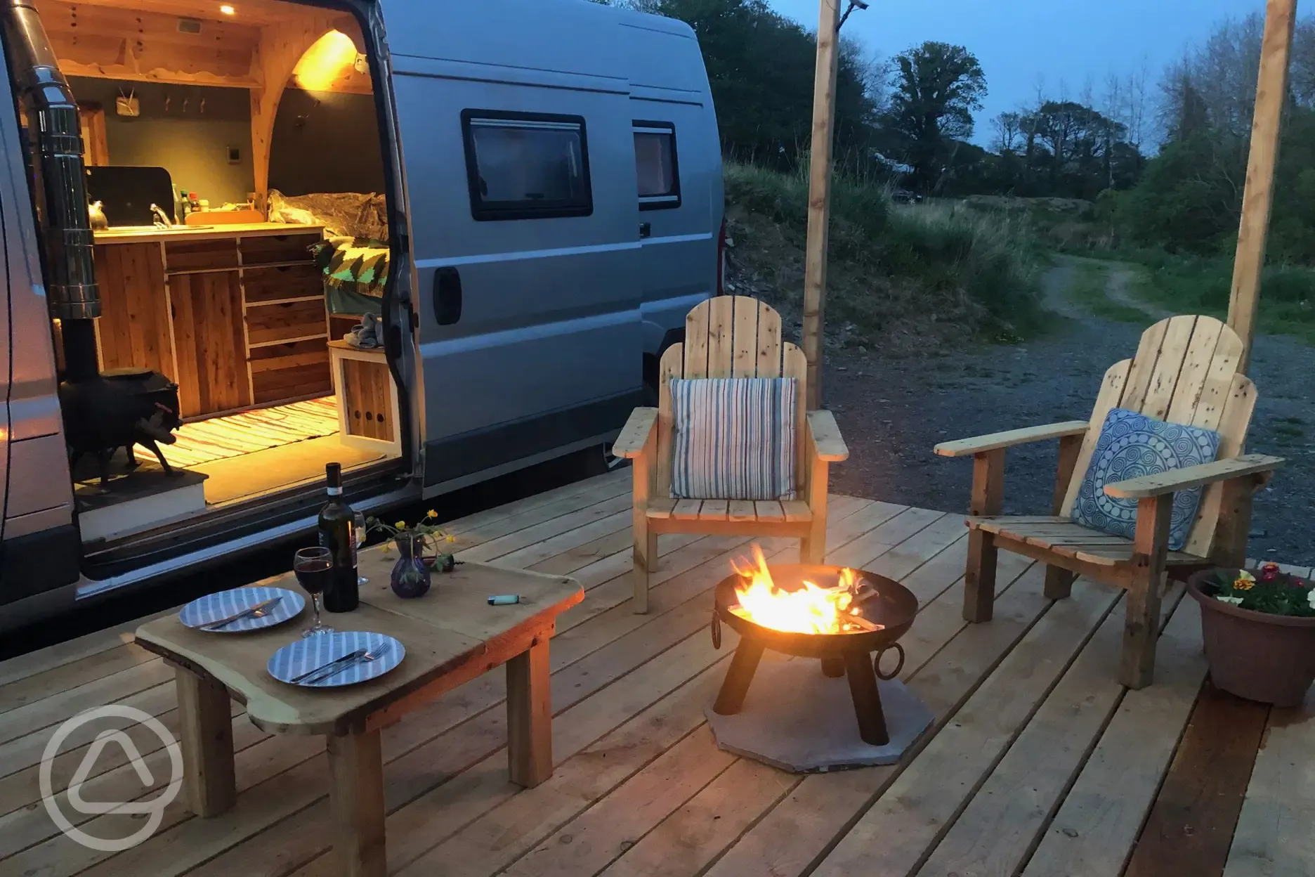 Premium campervan pitch