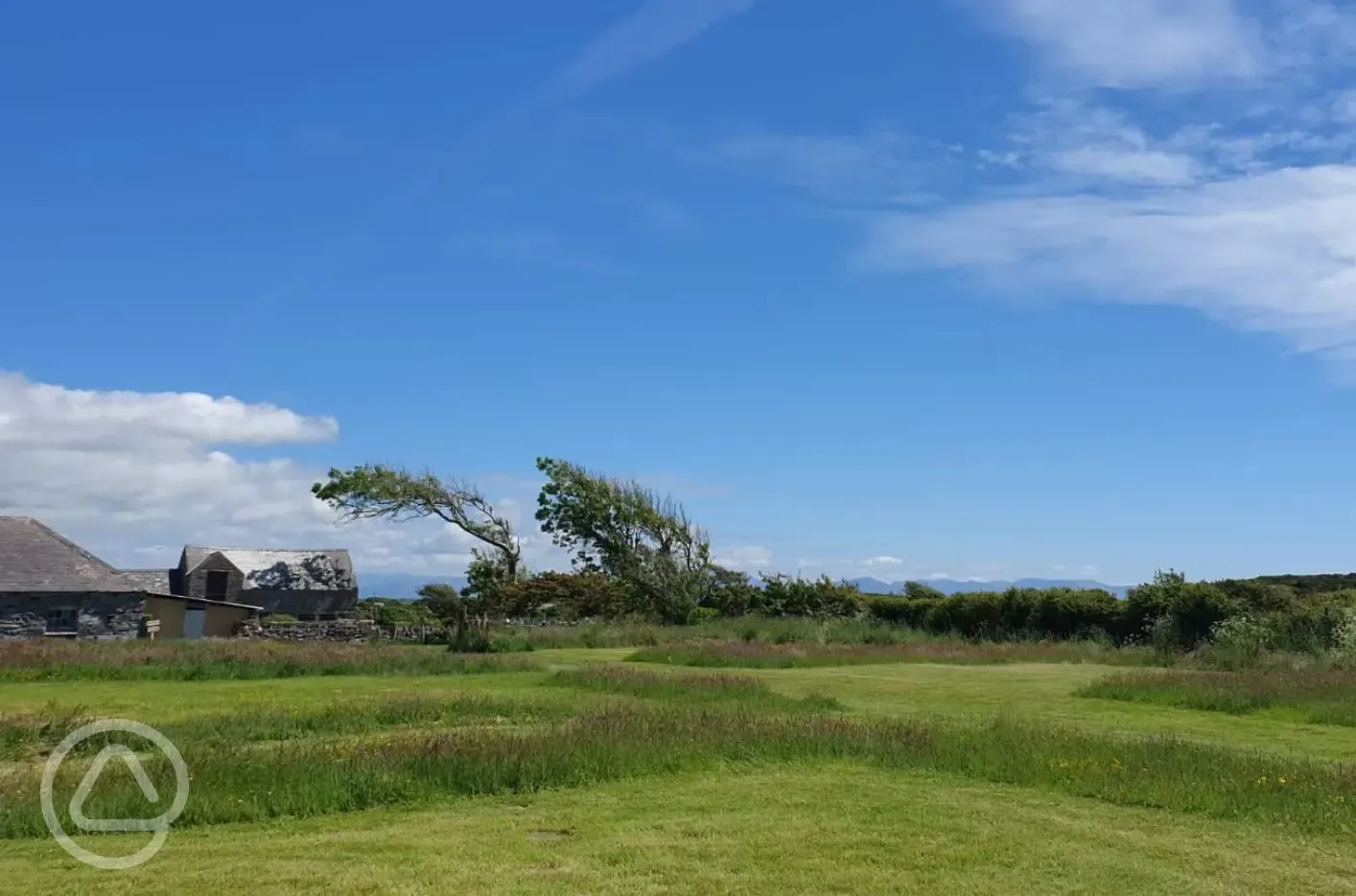 Non electric grass tent pitches