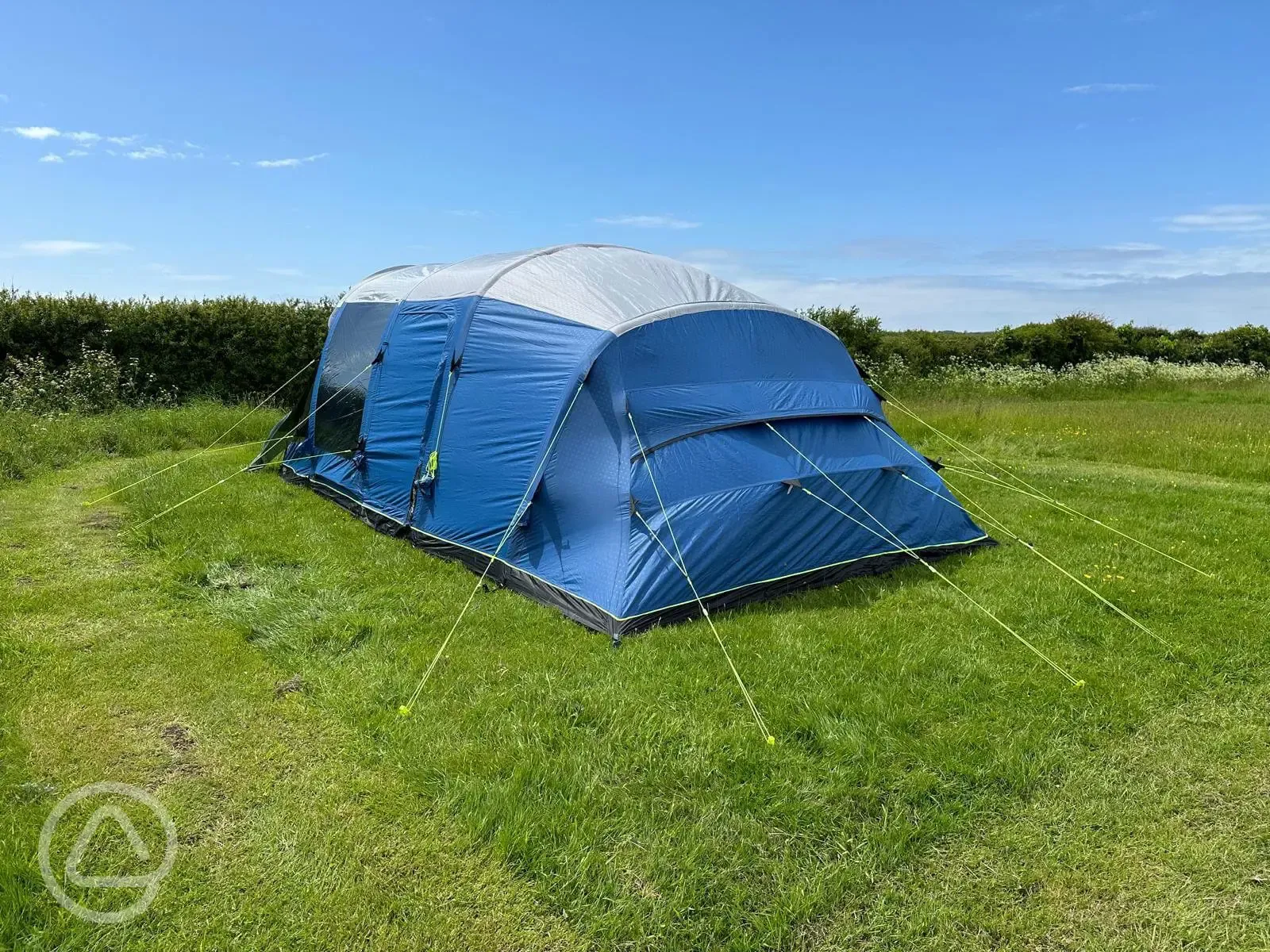 Non electric grass tent pitches