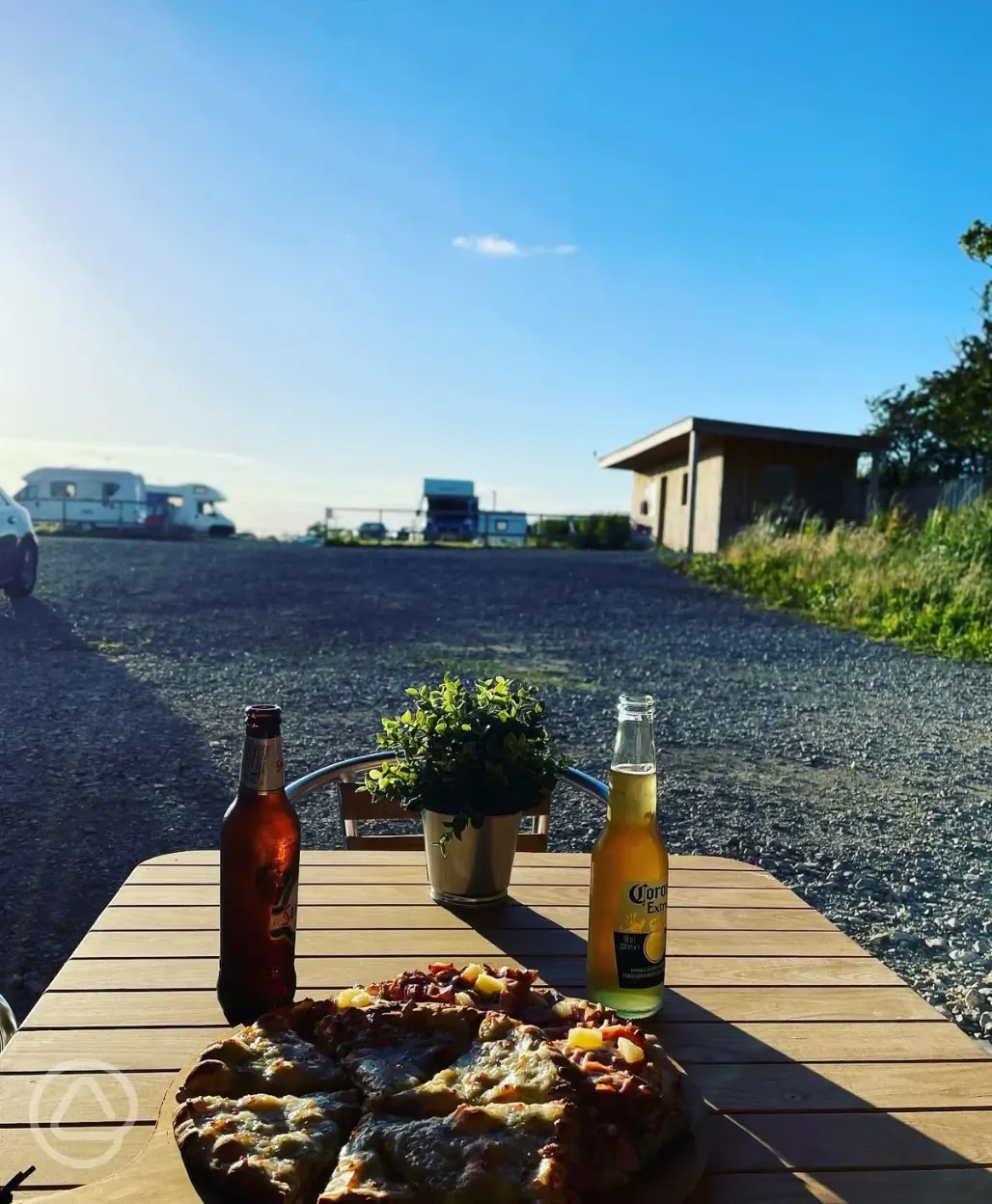 Food available from the Camp Inn