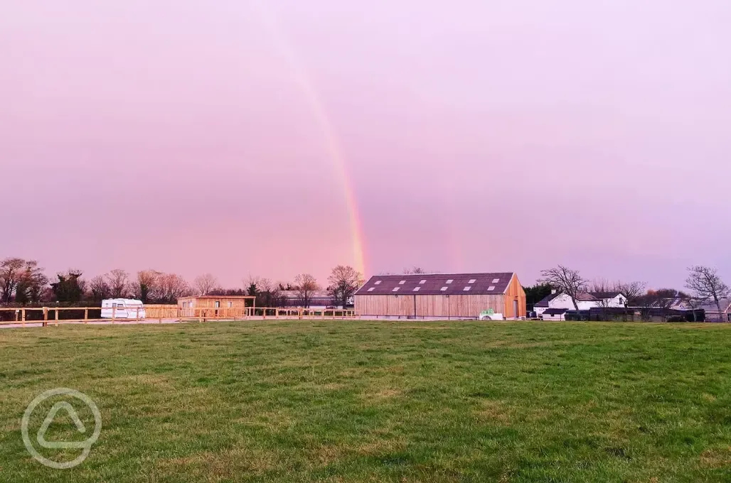 Site at sunset