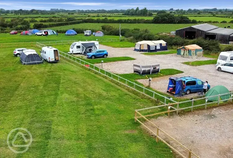 Aerial of the pitches