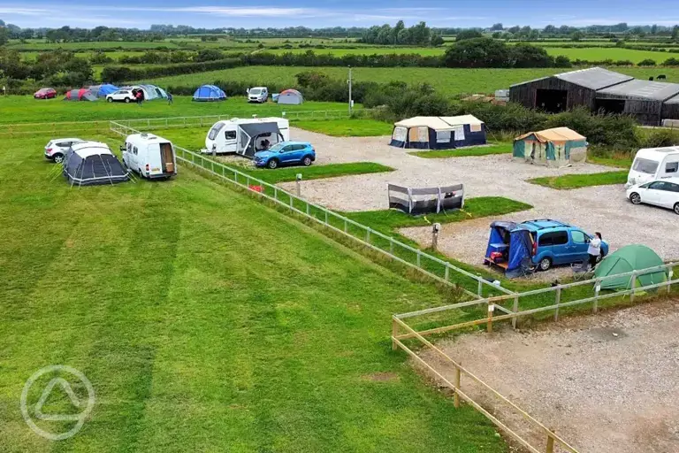 Aerial of the pitches