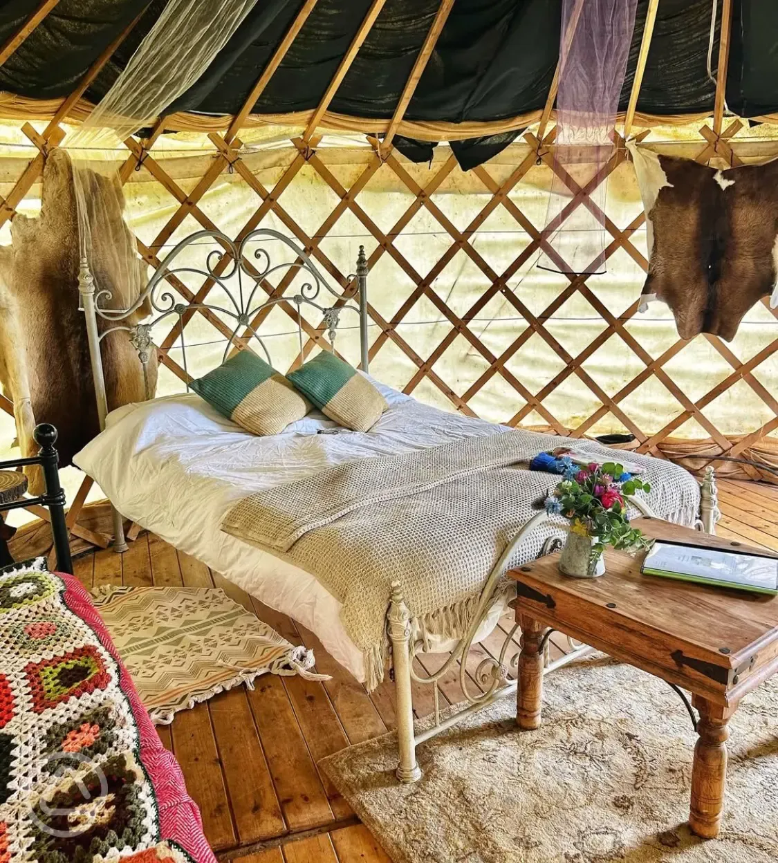 Yurt interior