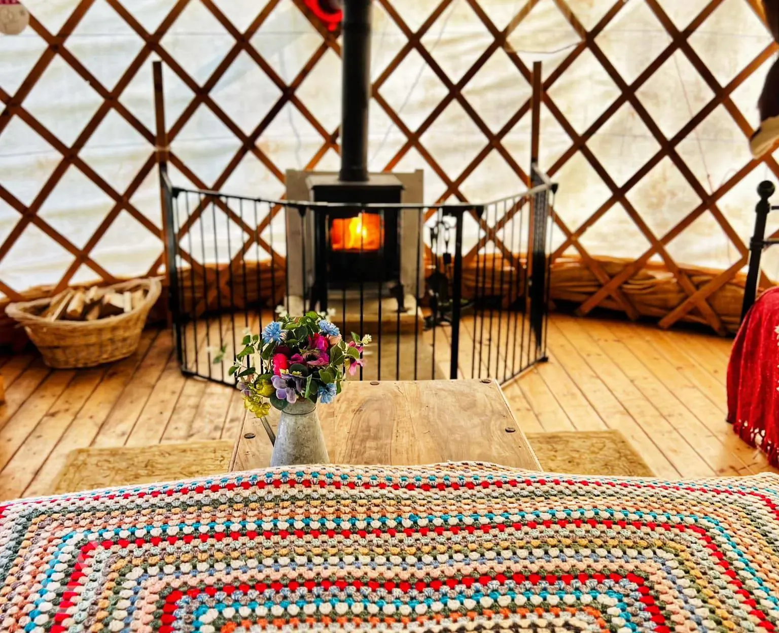 Yurt wood burner