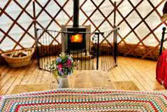 Yurt wood burner