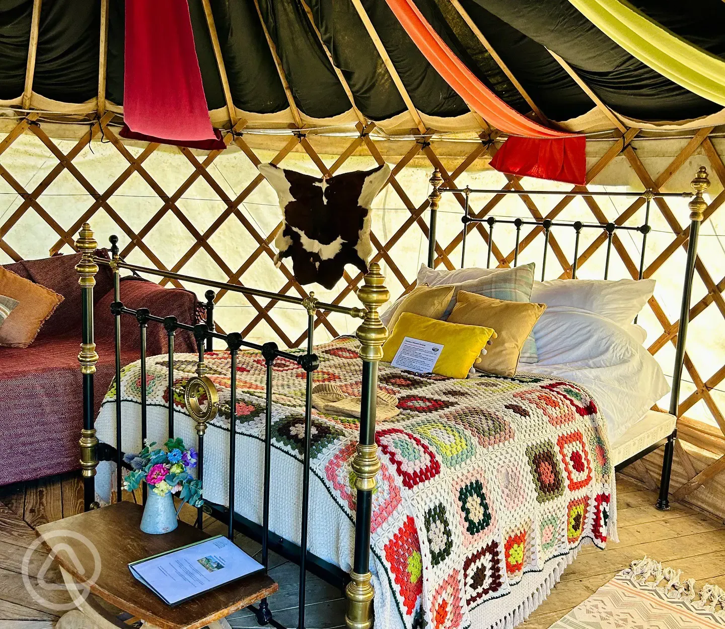 Yurt interior