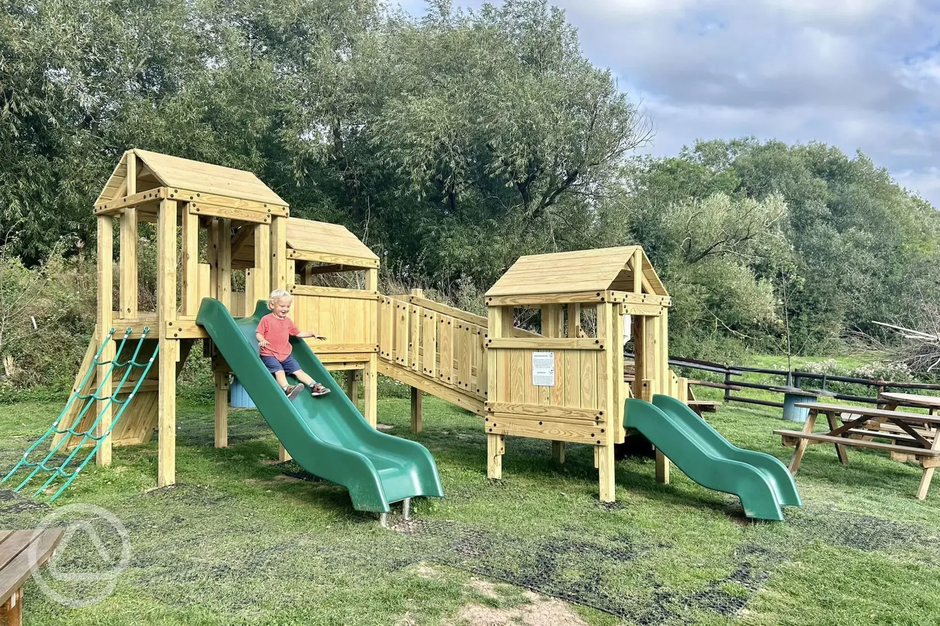 Play area at the farm shop next door