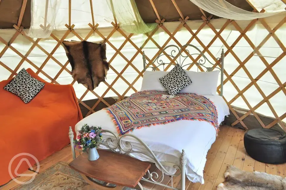 Yurt interior