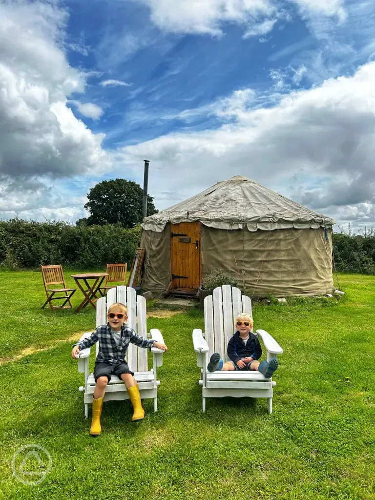 Family friendly yurts