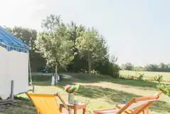 Yurt outdoor seating