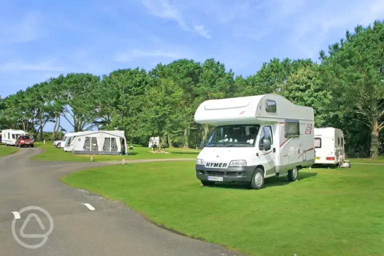 Grass touring pitches