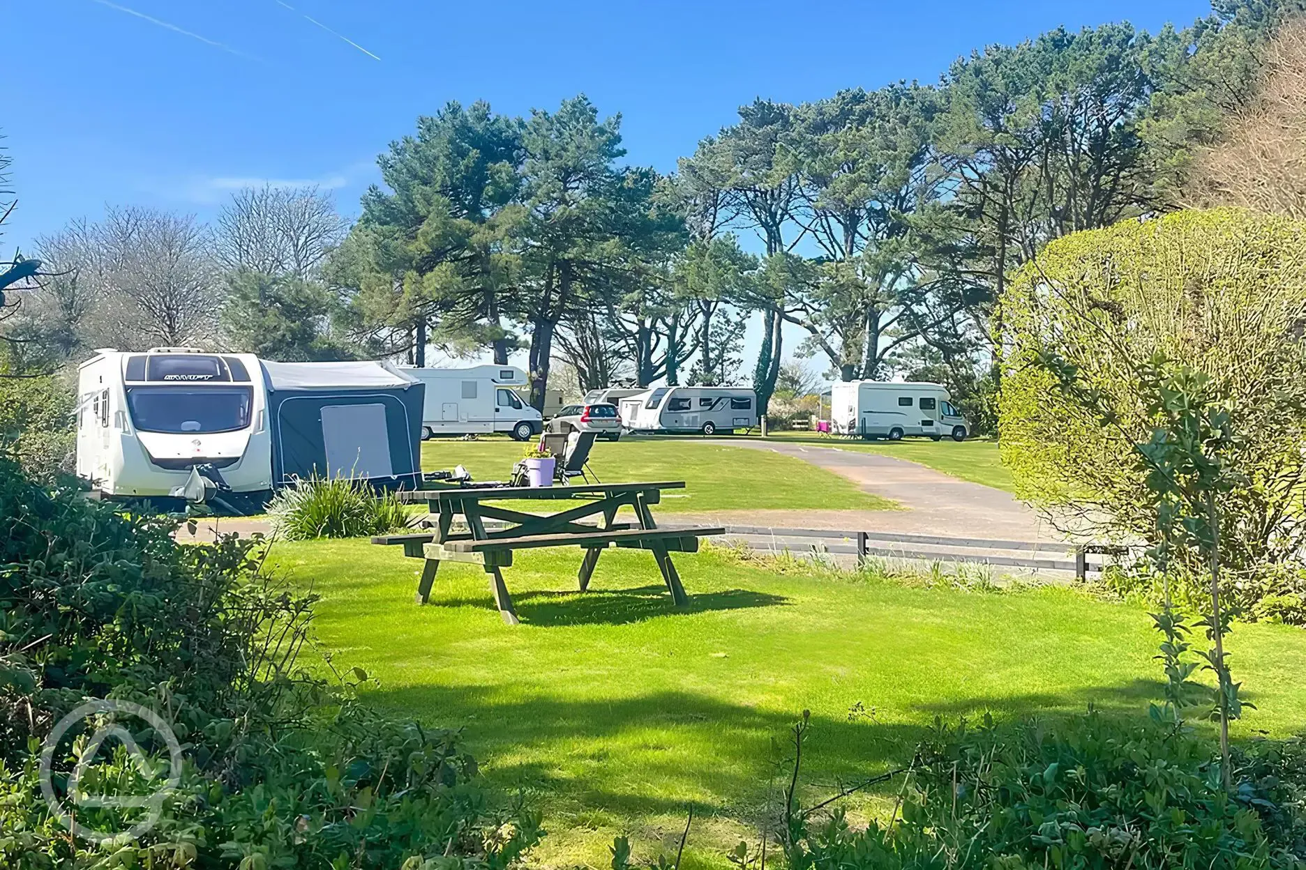 Grass touring pitches