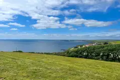 Non electric grass pitches with sea views Non electric grass pitches with sea views