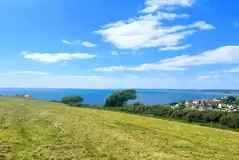 Non electric grass pitches with sea views Non electric grass pitches with sea views