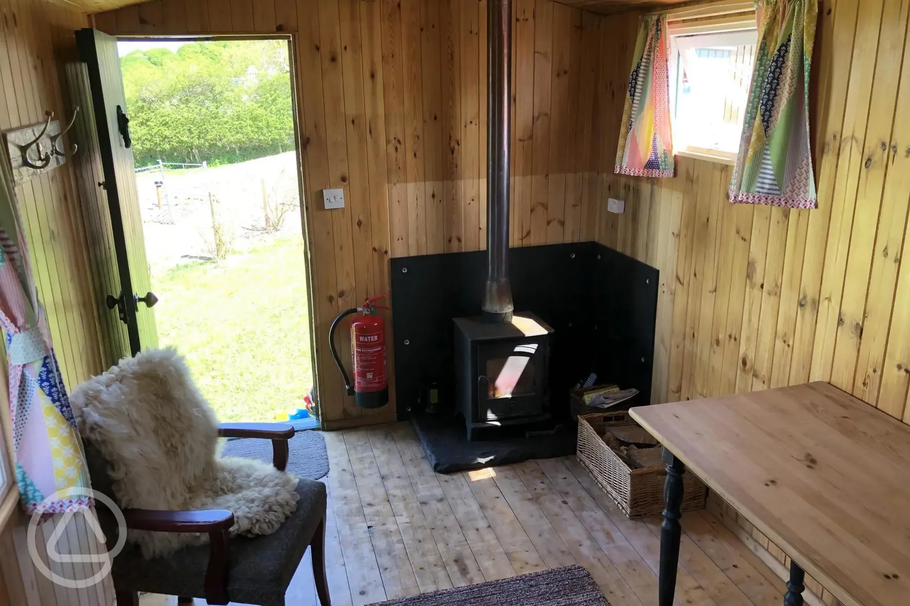 Woodman's Bothy interior