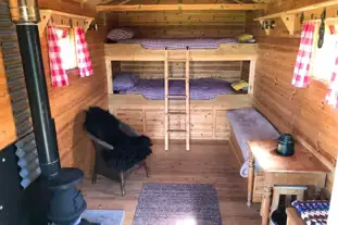 The Bothy and Wagon at Pitmeadow Farm, Dunning, Perth, Perthshire