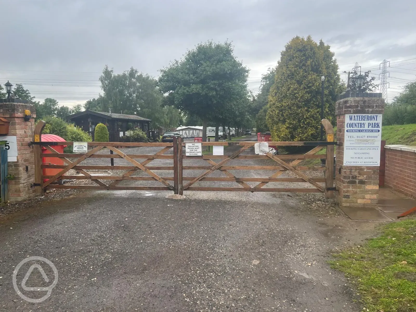 Entrance to the site