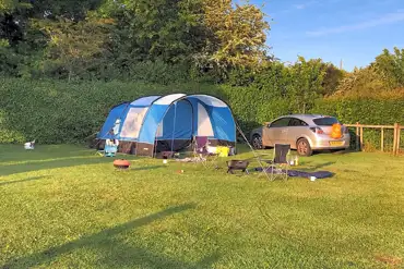 Electric grass tent pitches with 16 amp hook ups