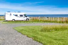 Electric hardstanding pitches with sea views