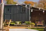 Shepherd's hut private hot tub