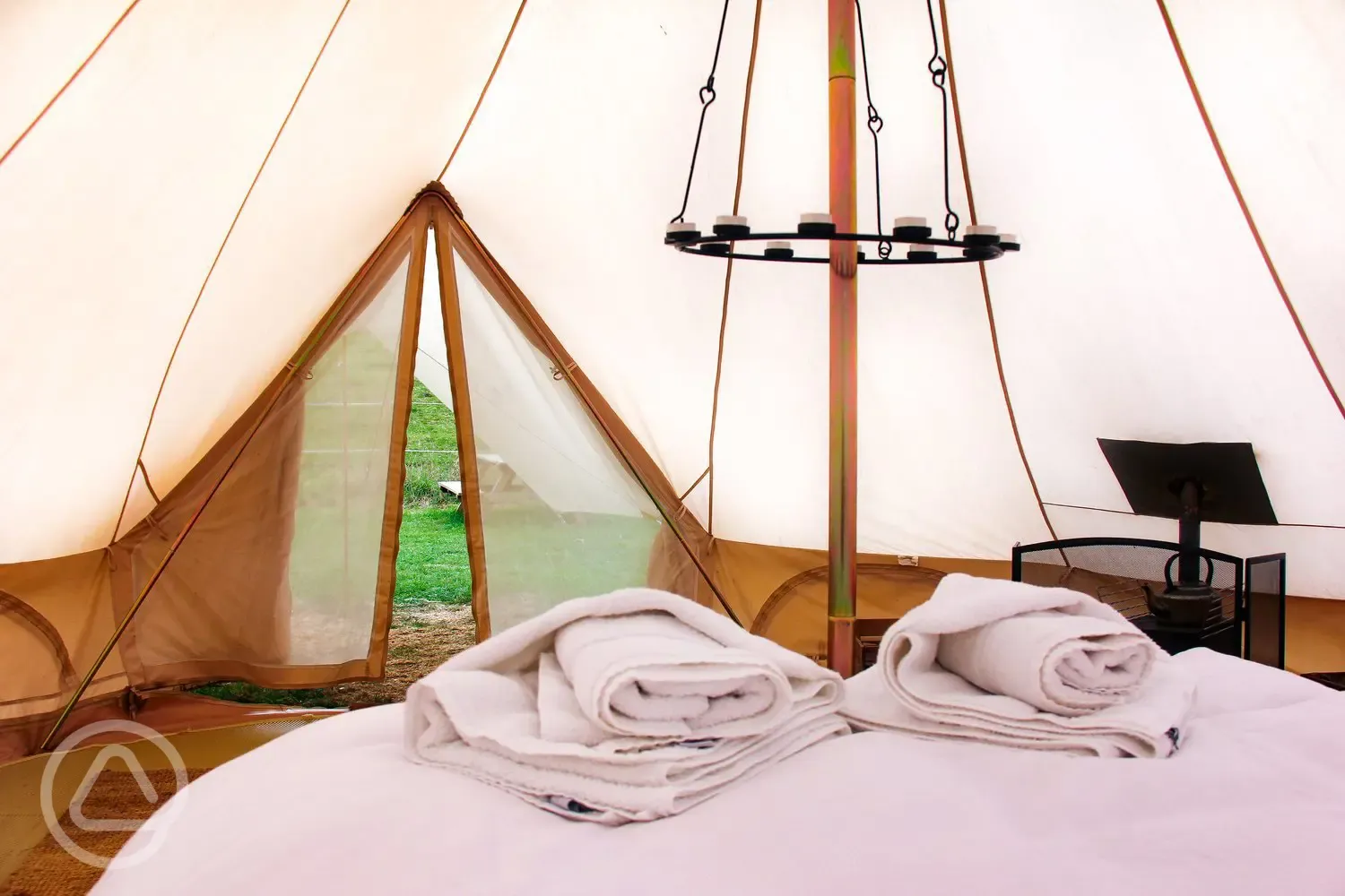 Bell tent interior