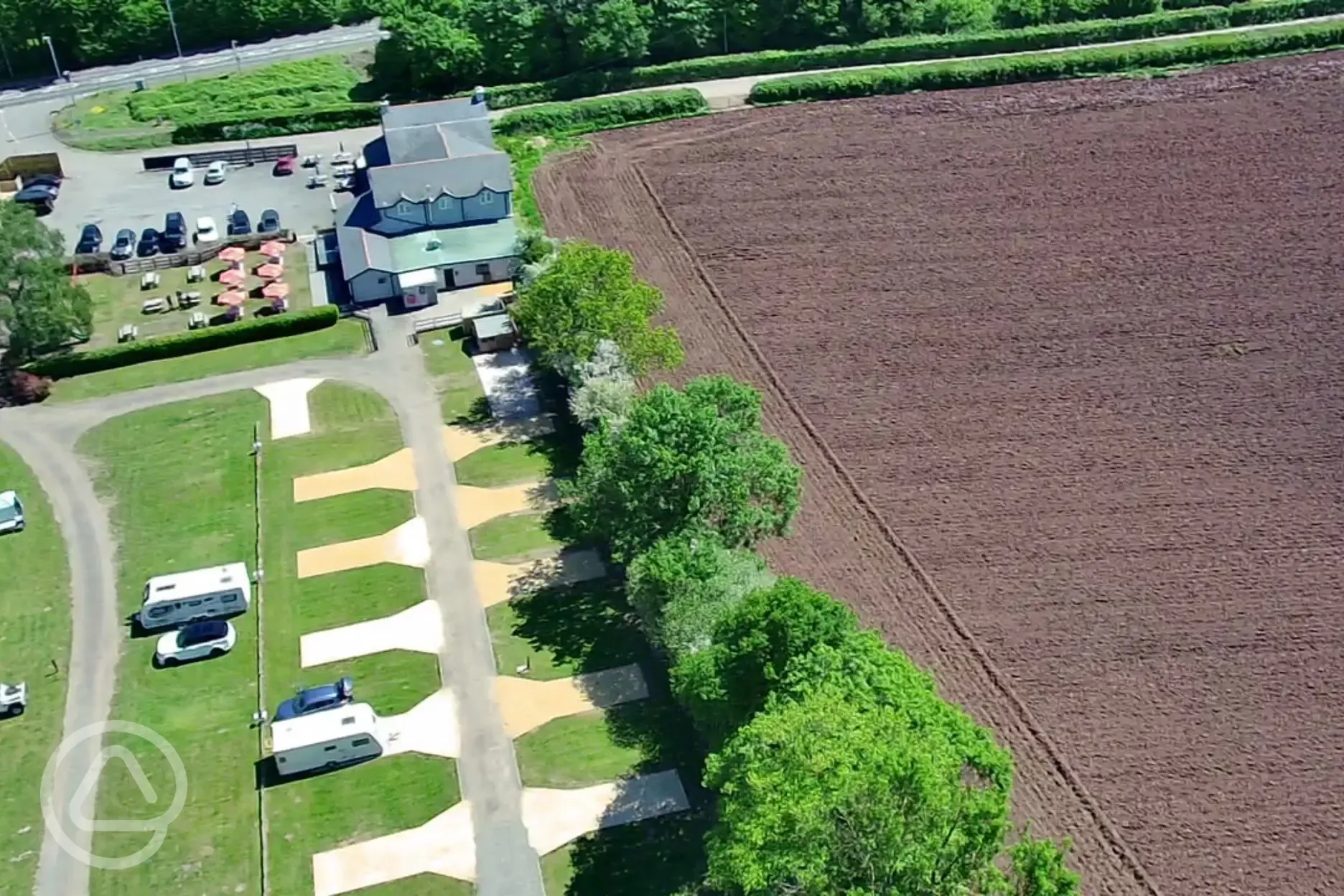Aerial of site