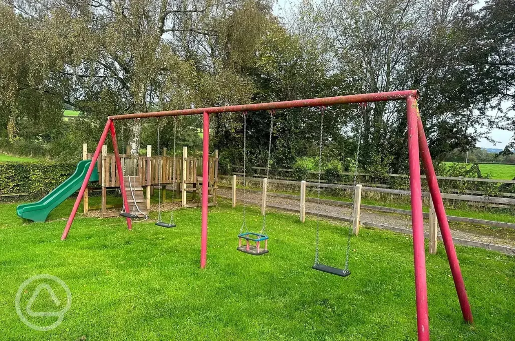 Pub garden with a play area