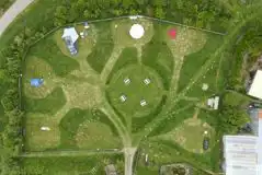 Bird's eye view of the campsite Bird's eye view of the campsite