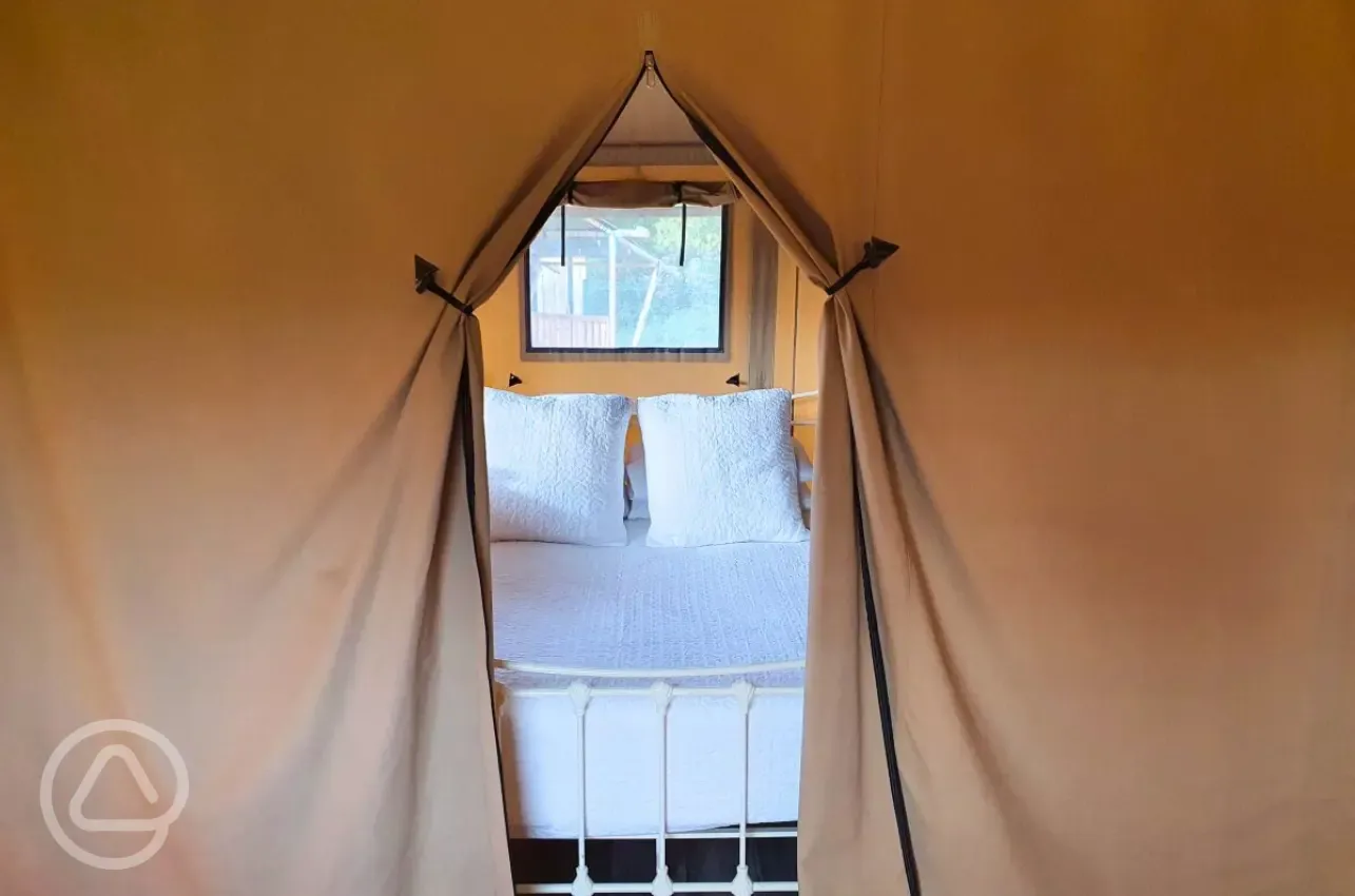 Safari tent double bedroom