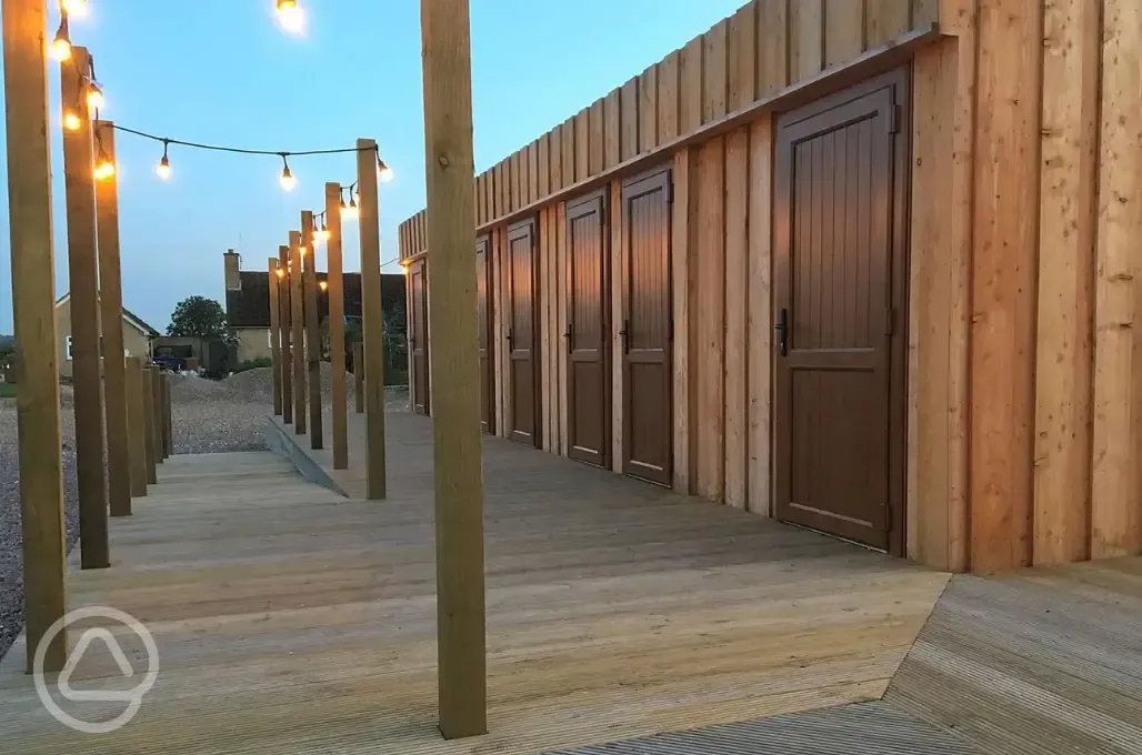 Facilities block at Cherry Burton Leisure Park