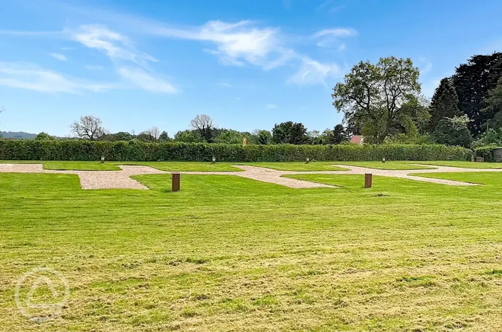 Electric hardstanding touring pitches with 16 amp hook up (12m x 3m)