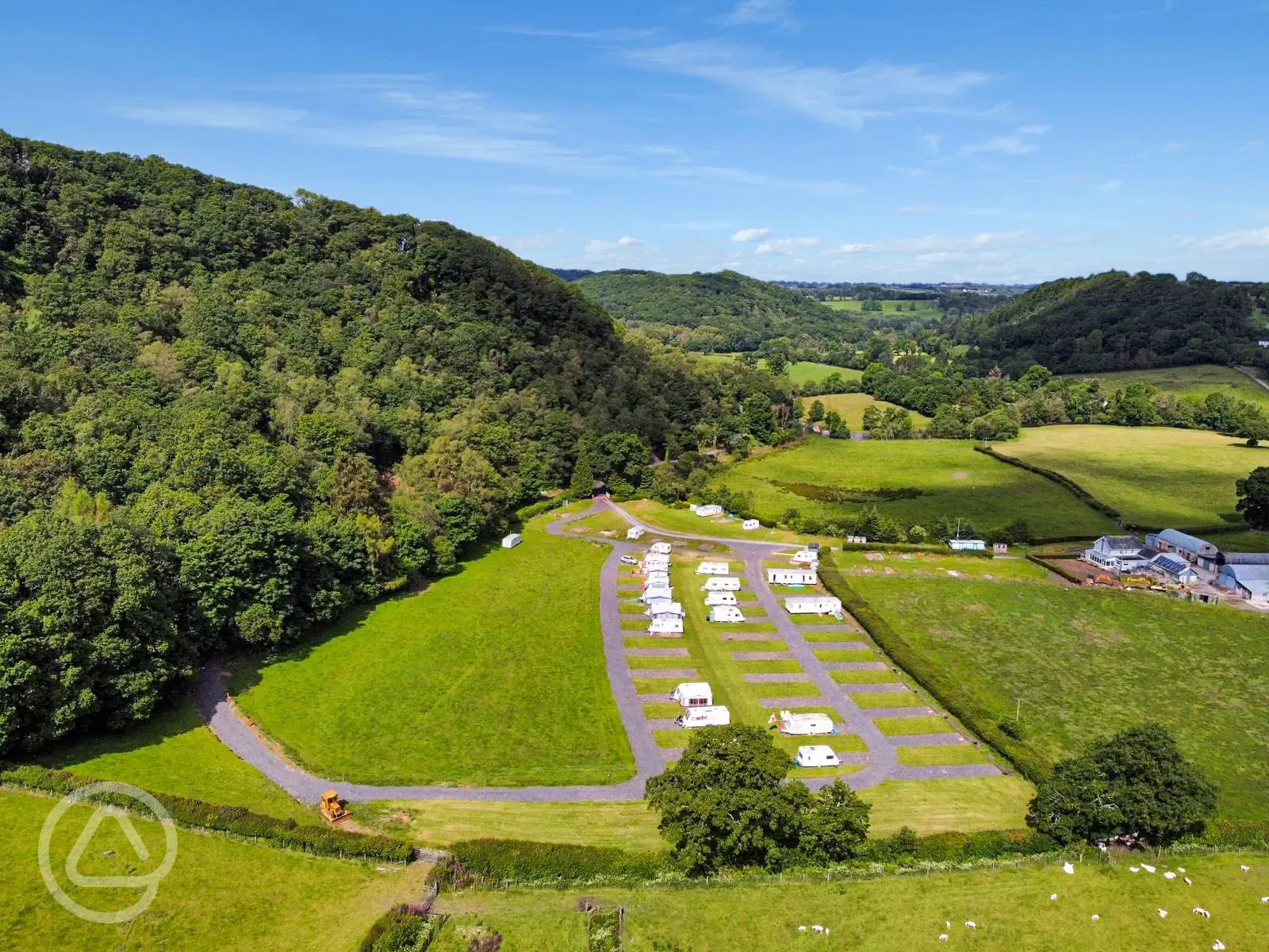 Aerial of the campsite